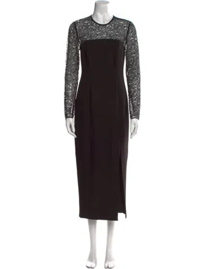 Pre-owned Toccin Crew Neck Long Dress W/ Tags In Black