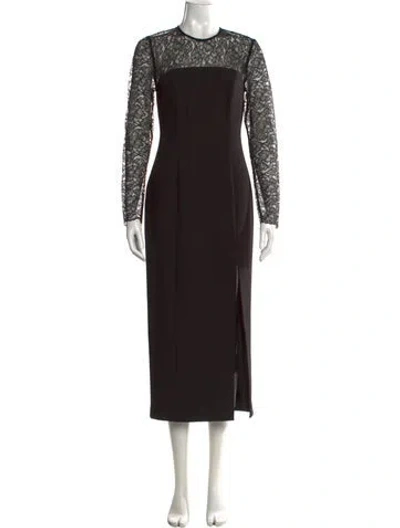 Pre-owned Toccin Crew Neck Long Dress W/ Tags In Black