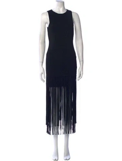 Pre-owned Toccin Crew Neck Long Dress W/ Tags In Black