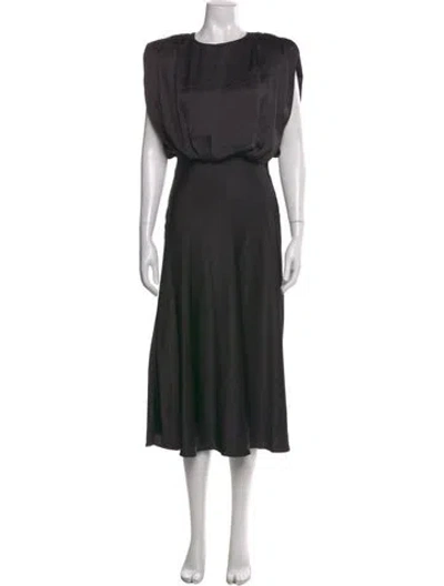 Pre-owned Toccin Crew Neck Long Dress W/ Tags In Gray
