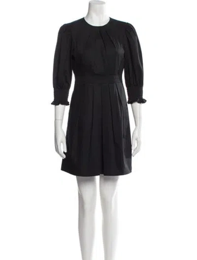 Pre-owned Toccin Crew Neck Mini Dress In Black