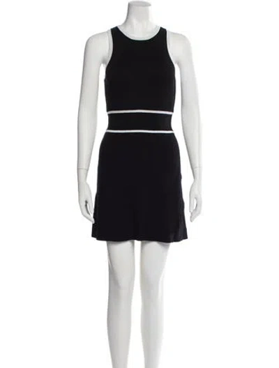 Pre-owned Toccin Crew Neck Mini Dress In Black