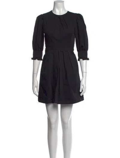Pre-owned Toccin Crew Neck Mini Dress In Black