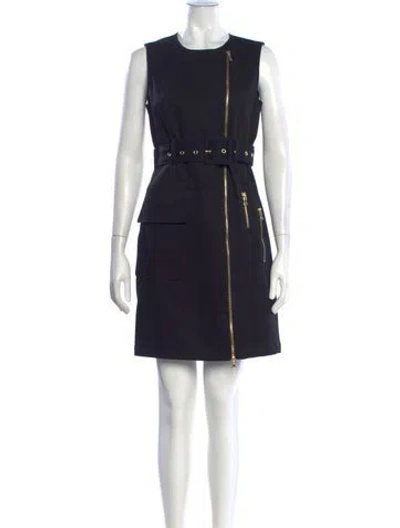 Pre-owned Toccin Crew Neck Mini Dress In Black