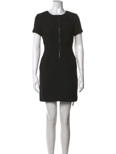 Pre-owned Toccin Crew Neck Mini Dress In Black