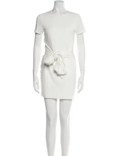 Pre-owned Toccin Crew Neck Mini Dress In Blue