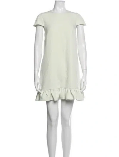 Pre-owned Toccin Crew Neck Mini Dress In Green