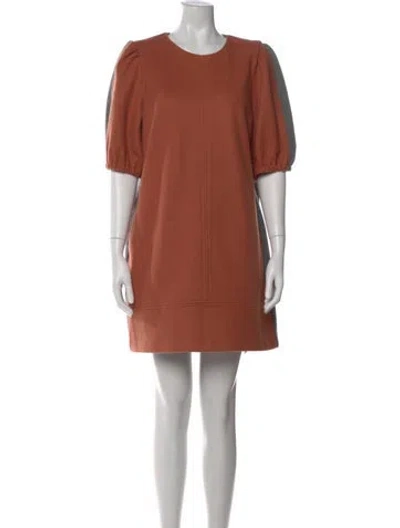 Pre-owned Toccin Crew Neck Mini Dress In Multi