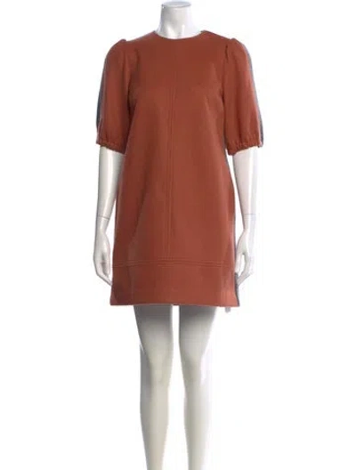 Pre-owned Toccin Crew Neck Mini Dress In Multi