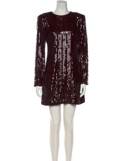 Pre-owned Toccin Crew Neck Mini Dress W/ Tags In Burgundy
