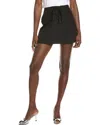 Toccin Delphine Laced-up Mini Skirt In Black