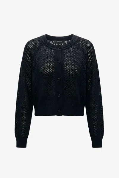 Toccin Drew Raglan Cardigan In Black