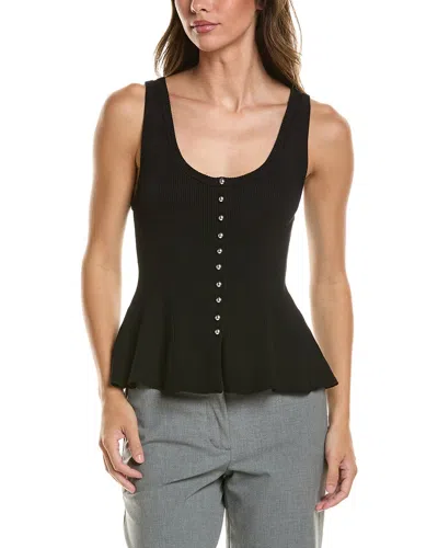 Toccin Eden Fit & Flare Tank Top In Black