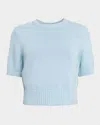 Toccin Elsie Short-sleeve Sweater In Blue