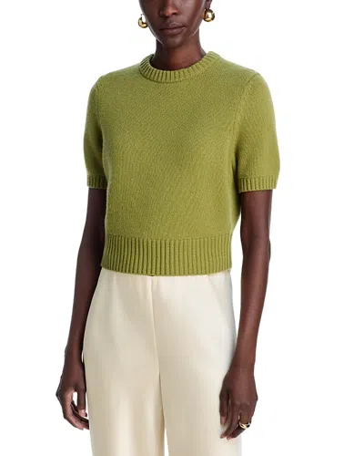 Toccin Elsie Short Sleeve Sweater In Green