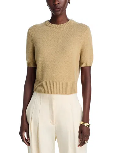 Toccin Elsie Short Sleeve Sweater In Brown