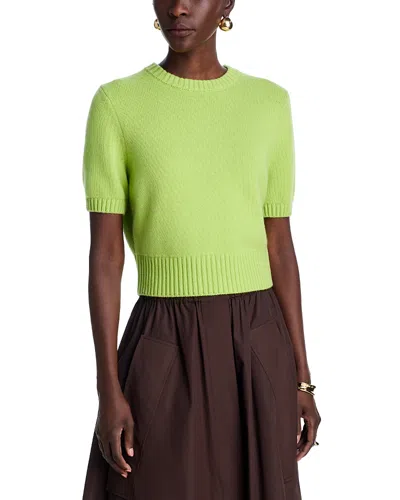 Toccin Elsie Short Sleeve Sweater In Green