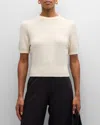 Toccin Elsie Short-sleeve Sweater In Ivory