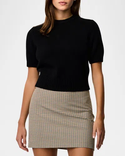 Toccin Elsie Short-sleeve Sweater In Jet