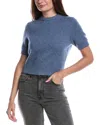 Toccin Elsie Short Sleeve Sweater In Blue