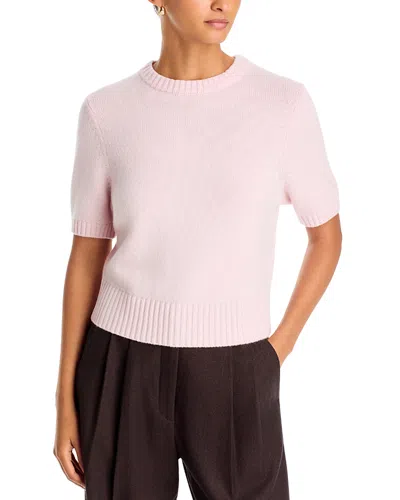 Toccin Elsie Wool & Cashmere Crewneck Sweater In Pink