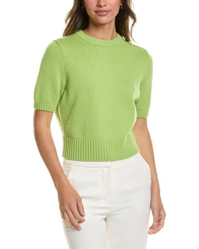 Toccin Elsie Short Sleeve Sweater In Green