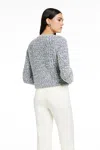 Toccin Emilia Crew Neck Jacket Cardi In Gray