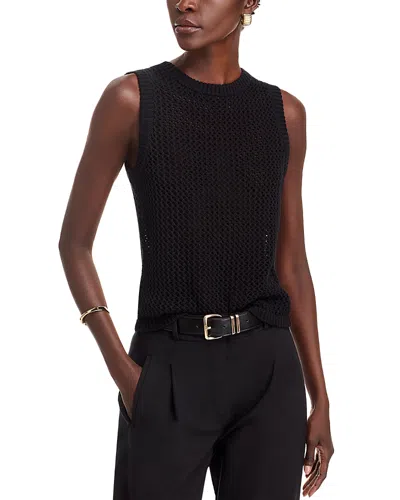 Toccin Estelle Crochet Racer Tank In Jet