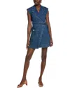 Toccin Everly Safari Wrap Dress In Blue