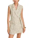 Toccin Everly Safari Wrap Dress In Ice Blue Multi
