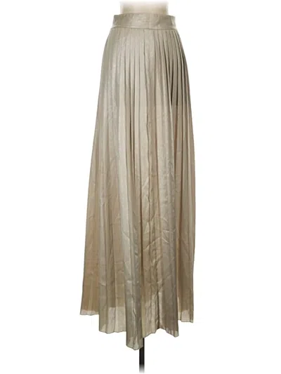 Pre-owned Toccin Formal Skirt In Silver