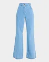 Toccin Gaia Denim Flare Pants In Blue