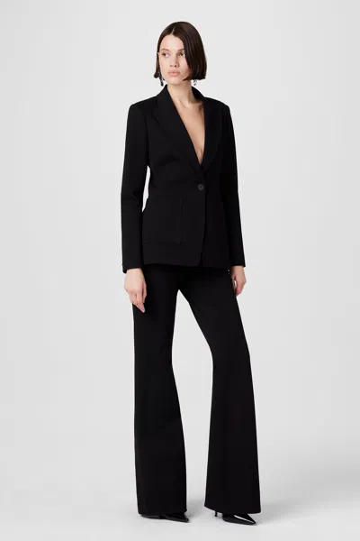 Toccin Gaia Ponte Flare Pants In Black