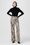 Toccin Gaia Python Vegan Leather Pants In Neutral