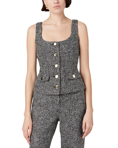 Toccin Georgia Scoop Neck Vest In Gray