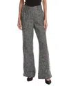 Toccin Gracie Button Detail Wool-blend Pant In Gray