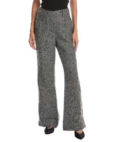 Toccin Gracie Button Detail Wool-blend Pant In Gray