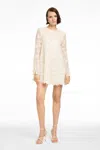 Toccin Gramercy Sequined Lace Mini Dress In Neutral