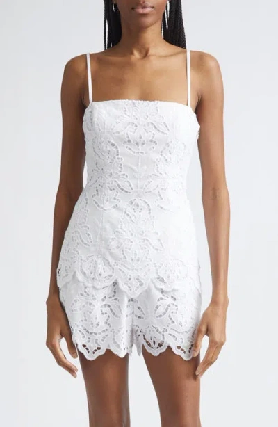 Toccin Greer Eyelet Embroidery Camisole In White