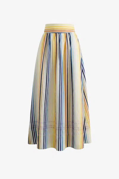 Toccin Gwyneth Midi Skirt In Multi