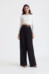 Toccin Hailey Pleated Trouser In White
