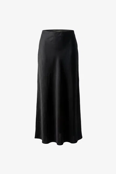 Toccin Heidi Bias Slip Skirt In Black