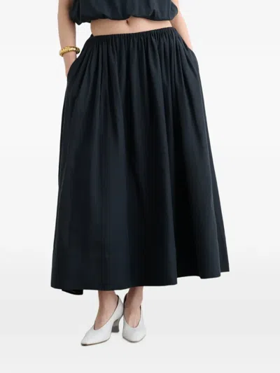 Toccin Imogen Gathered Skirt In Blue