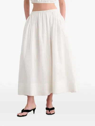 Toccin Imogen Gathered Skirt In White