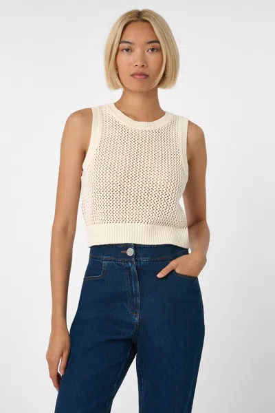 Toccin Izzy Sleeveless Tank - Pos In White
