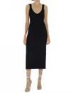 Toccin Joely V-neck Sleeveless Dress In Jet In Black