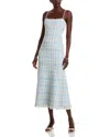 Toccin Josephine Midi Dress In Blue
