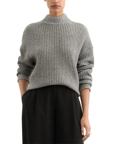 Toccin Julie Wool & Cashmere Mock Neck Sweater In Gray