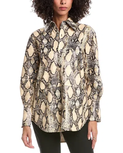 Toccin Kali Boyfriend Shirt In Brown