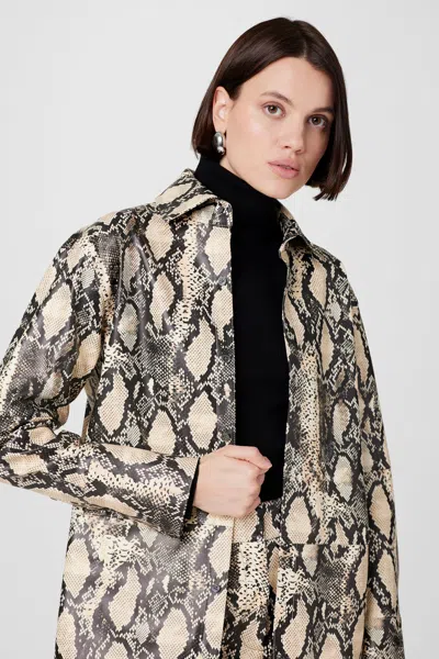 Toccin Kali Phyton Leather Shirt In Multi